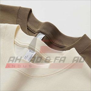 T-shirt Homme Oversize à Manches Courtes Vert en Coton Jersey Col Rond Imprimé Logo Avant Respirant Coupe Classique - Product Image 3