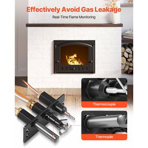 Kit di Assemblaggio Pilota per Caminetto a Gas Naturale 485 510A 4021 736 2103 - Compatibile con Modelli OE - Product Image 1