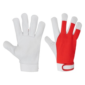 ถุงมือทำงาน/ถุงมือทำงานถุงมือนิรภัยคุณภาพสูงหนังลายหนังปกป้องมือ - Product Image 5