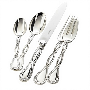 Polished Silverware With LID Thin Stem Travelling Office <b>Lunch</b> Breakfast Dinnerware Home Cutlery <b>Set</b> With Logo Pattern - Product Image 2