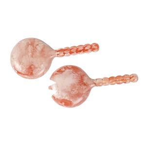 Ensemble d'ustensiles à salade en résine perlée faits à la main, écologiques, FAIZA CRAFT, élégants, durables, compatibles lave-vaisselle et micro-ondes - Product Image 2