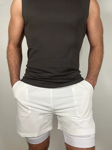 Pantalones Cortos Deportivos de Compresión para Hombre, Lisos, Ajustados, para Correr, Fitness y Entrenamiento al Aire Libre - Product Image 2