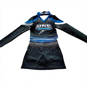 Tenue de cheerleading tendance pour ligue scolaire, vêtements d'entraînement, costume imprimé avec logo personnalisé, style 100% polyester, impression numérique - Product Image 2