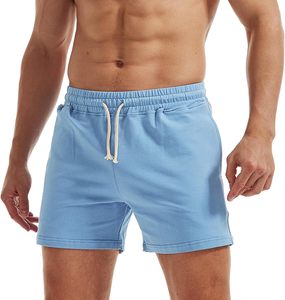 Mens Casual Summer Cargo Shorts Solid Color Elastic Waist Lounge Workout Jogger Pocket Short Pants Lightweight Streetwear Shorts - Product Image 1