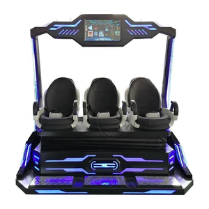 Système d'arcade de réalité virtuelle à mouvement complet Ultimate 3-Seat VR Gaming Pod avec écran tactile - Product Image 1