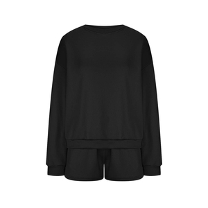 Ensembles pour femmes très vendus, 100% coton, streetwear, ensemble 2 pièces, respirant, léger, séchage rapide, logo personnalisé - Product Image 6