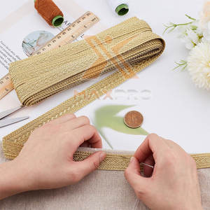 Trenzas y Cordones de Hilo Metálico de Última Moda, Más Vendidos, Bajo MOQ, en Colores Sólidos - Product Image 3