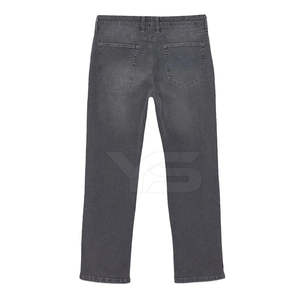 Jeans de Mezclilla Casuales para Hombre, Personalizados, de Alta Calidad, Transpirables, Resistentes al Viento, de Cintura Media, Estilo Recto, Diseño Sólido, para Invierno - Product Image 2