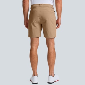 Custom logo Mens Workout Athletic Cargo Shorts Front Logo Spandex/Polyester Canvas Fabric Quick Dry Mid Waist Drawstring Closure - Product Image 3