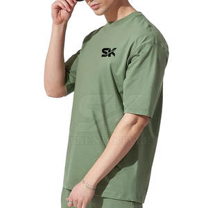 T-shirt uni surdimensionné le plus vendu à bas prix, t-shirt personnalisé avec logo, t-shirt uni surdimensionné pour hommes - Product Image 2