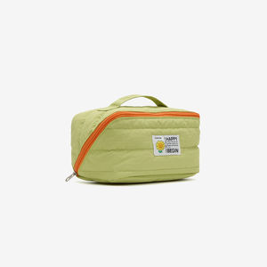 Sac à cosmétiques tendance en nylon résistant à l'eau durable pliable léger portable de capacité moyenne fermeture à glissière couleur personnalisée - Product Image 2