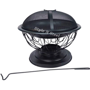 Brasero Multifuncional con Pintura Resistente al Calor, Diseño Independiente, Calentador Exterior para Leña/Carbón - Product Image 1