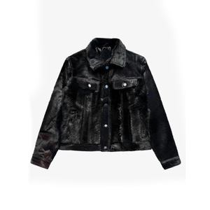 Blouson aviateur en cuir de vachette pour homme, style motard classique, fermeture éclair asymétrique, décontracté, design personnalisable, coupe-vent, respirant - Product Image 1