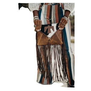 กระเป๋าคลัทช์หนังวัวขนสไตล์ตะวันตกมาใหม่ - Product Image 1