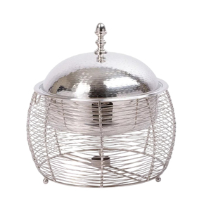 Export Quality Casserole Modern Style Gold Plated Metal Casserole Hot Pot Food Warmer for Hotel & Wedding Events - Product Image 4