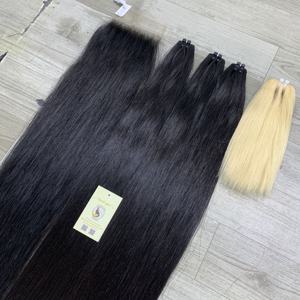 Extensiones de Cabello Humano Vietnamita Natural Negro de Alta Calidad, Doble Trama, Tejido a Máquina, Cortinas - Product Image 6