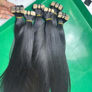 เทปต่อผมแบบไม่ใช้สารเคมีผมตรงกระดูกเรมี่ไม่ผ่านกระบวนการ100% - Product Image 6