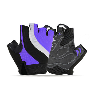 Gants de cyclisme unisexes demi-doigts, nouveau design, en cuir synthétique PU, avec grip en silicone, respirants, pour entraînement, vente en gros, sport et gym - Product Image 5
