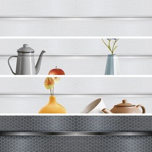 Azulejo de Pared Cerámico Blanco Brillante de 300x600, Ideal para Interiores de Oficinas Modernas y Áreas Comerciales de Alto Tráfico - Product Image 2