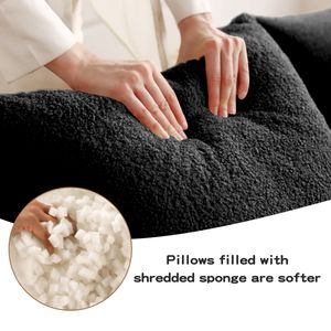 Divano a L Senza Struttura a 4 Posti in Tessuto Teddy, Design Antiscivolo, Braccioli Curvi ad Alta Densità 32D, Nessun Montaggio Richiesto, Chaise Longue per Soggiorno - Product Image 6
