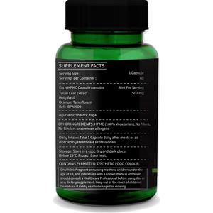 GreenOpia Extracto de Hoja de Tulsi Silvestre (Ocimum Sanctum) Prensado en Frío, Cápsulas Vegetarianas, 60 Unidades, Grado Alimenticio, Herbal en Botella - Product Image 4