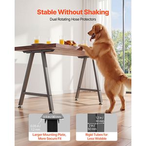 Gambe per Mobili in Acciaio a Sezione Trapezoidale, 74 cm H x 55 cm L, Design Modulare per Facile Montaggio, Carico Massimo 1000 kg per Divani - Product Image 3