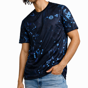 Camisetas de malla transpirable para hombre, estilo moderno, con estampado por sublimación, poliéster, ropa deportiva, logotipo personalizado, fabricante OEM, venta al por mayor de fábrica - Product Image 1