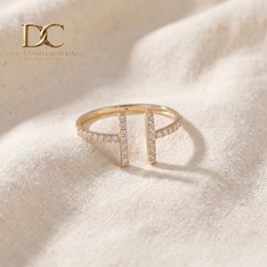 Anillo Clásico de Diseñador en Oro Sólido de 14 Quilates con Diamante Cultivado en Laboratorio, Joyería Fina de Lujo con Certificado IGI para Bodas y Fiestas de Mujeres - Product Image 2