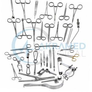 Juego de Instrumentos de Cirugía Pediátrica Básico de 38 Piezas, Kit Quirúrgico de Acero Inoxidable, Certificado CE, Herramientas Médicas Reutilizables, Manual Clase I - Product Image 5