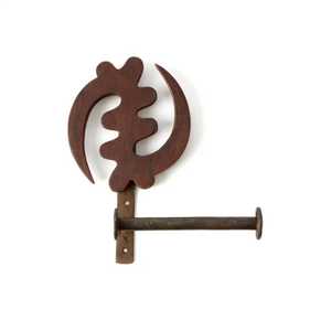 Porte-papier toilette en bois de style américain rustique avec base antidérapante, bronze antique, distributeur mural pour salle de bain - Product Image 2