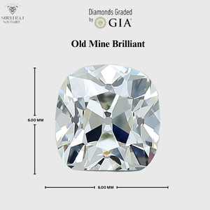 เพชรแท้ 1.00 กะรัต ทรงโอลด์ไมน์คัท สี K ความสะอาด VS1 รูปทรงพิเศษ คุณภาพสูง - Product Image 3