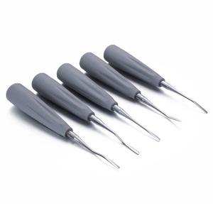 BAFA BSI-RE-8521 Juego de 5 Elevadores Dentales Ergonómicos de Acero Inoxidable, Extensibles, Mínimamente Invasivos, para Extracción de Dientes, Instrumento Plateado - Product Image 6