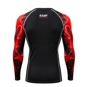 Custom Quick Dry Rash Guard Jiu Jitus Breathable Sublimation Printed Rash guards Bjj for <b>Men</b> Full Sleeve Rash Guards - Product Image 6