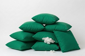 Solid Green cotton cushion cover high quality soft decorative <b>pillow</b> cover living room <b>sofa</b> bed home furnishing textile product - Product Image 6