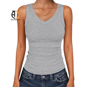 Débardeur de sport pour femme, léger, respirant, extensible, uni, basique, sexy, pour l'été, le yoga et le sport - Product Image 1