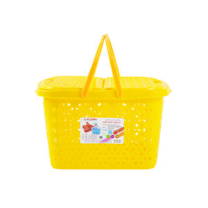 Classic <b>Small</b> <b>Plastic</b> Storage <b>Basket</b> Multi-Purpose Organizer Box Made in Vietnam - Product Image 5