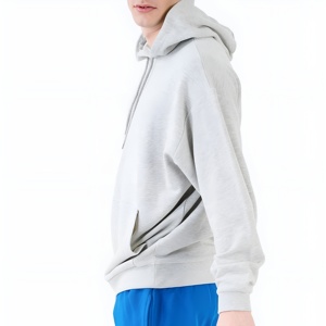 Ensemble de survêtement polaire pour hommes : sweat à capuche et pantalon de jogging, style streetwear décontracté, coupe ample, idéal pour l'hiver, personnalisable avec logo, vente en gros - Product Image 4