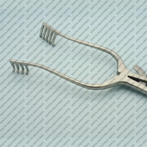 Écarteur chirurgical OR Grade Travers 4X5 à pointes émoussées, 8 pouces, auto-serrant, avec crochet à plaies, instruments orthopédiques CE ISO - Product Image 2