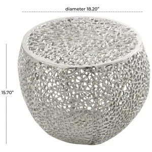 Modern Decorative Metal <b>Coffee</b> <b>Table</b> with Weathered Steel Patina Base Luxury Home Furniture Storage Living Room Use - Product Image 4