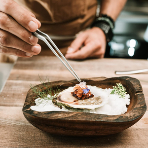 แหนบทำอาหาร แหนบปลายงอสำหรับเชฟ ทำซูชิ จัดจานอาหาร แหนบสำหรับร้านอาหาร ชุดอุปกรณ์ทำอาหารที่มีความแม่นยำ ใช้ในครัว - Product Image 5