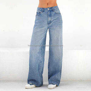 Jeans pour femmes à manches droites élastiques, délavés rétro, jeans haut de gamme pour hommes et femmes, vente directe en usine - Product Image 3