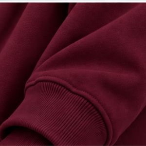 Conjunto Deportivo para Hombre, Sudadera con Cuello Redondo y Estampado Color Granate, Pantalones Jogger, Ropa Deportiva Informal - Product Image 6