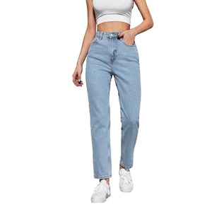 Pantalones Vaqueros de Mezclilla Personalizados de Alta Calidad para Mujer, Corte Ajustado, Cintura Baja, Lavados - Product Image 3