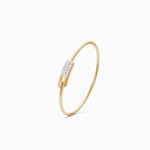 A Graceful 0.30 Ct Lab Grown Diamond Classic <b>Gold</b> Bracelet In 9K Yellow White And Rose <b>Gold</b> - Product Image 3