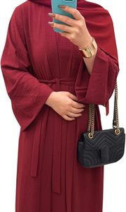 Traditional Modest Islamic Women Abaya Dress Batwing Sleeve Breathable Kimono Abaya Arabic Pakistan Outerwear Abayas Burqa - Product Image 4