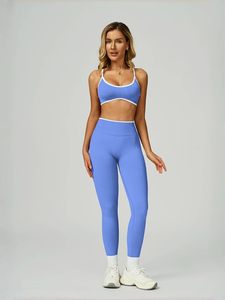 Ensemble de sport deux pièces : Leggings de fitness premium et soutien-gorge de sport rembourré, leggings de yoga très extensibles et soutien-gorge de sport athlétique - Product Image 5