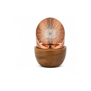 Concept Home Metal Incense <b>Burner</b> Copper Lid Handmade Eco-Friendly Arabic Scented Aromatic Diffuser All Season Use CMC-IB464 - Product Image 2