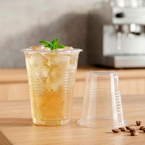 QUANG QUAN Vasos Desechables de PP de Pared Simple al por Mayor, 16-24oz, 95mm de Diámetro, con Tapas para Café, Té y Bebidas Frías - Product Image 5