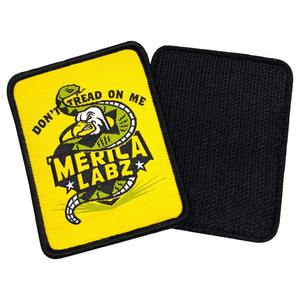 Parches de Logotipo Personalizados Ecológicos Más Vendidos, Etiquetas Tejidas con Borde Merrow, Parches Bordados, Sublimación, Gancho de PU 2026 - Product Image 5