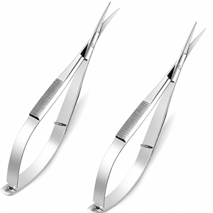 2 Piezas de Tijeras de 4.7 Pulgadas con Colores Deslumbrantes, Tijeras para Bordar y Coser, Tijeras para Recortar Cejas, Tijeras con Punta Curva - Product Image 4